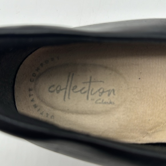 Clark's Collection Black Patent Cap Toe Leather Low Heels Size 11 BHE6695C - Picture 7 of 8